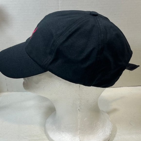 Under Armour Women's Black w/Pink Logo Adjustable Strap Cap Hat - Picture 3 of 9